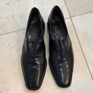 Donald J. Pliner Men's Black Leather Loafers